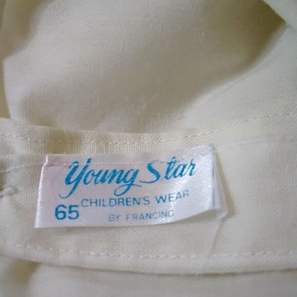 VTG YOUNG STAR CHILDRENS WEAR 65 FRANCING APPROXIMATELY DRESS SIZE 6 - Picture 3 of 9